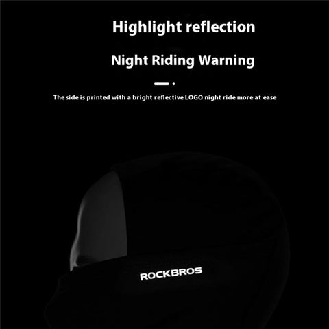 ROCKBROS Outdoor Cycling Windproof Face Mask Winter Thermal Balaclava Helmet Liner Cap