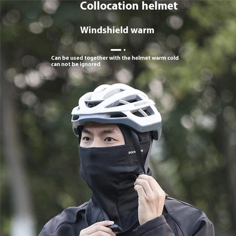 ROCKBROS Outdoor Cycling Windproof Face Mask Winter Thermal Balaclava Helmet Liner Cap