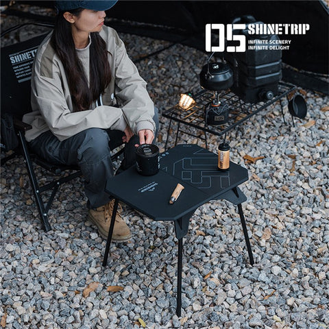 SHINETRIP A512 Outdoor Camping Folding Table Multipurpose Two Heights Portable Desk