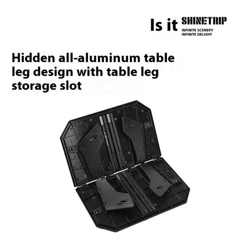 SHINETRIP A512 Outdoor Camping Folding Table Multipurpose Two Heights Portable Desk