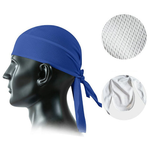 Summer Cycling Cap Helmet Liner Mesh Bandana Sports Hat Breathable Quick Dry Headwear for Outdoor