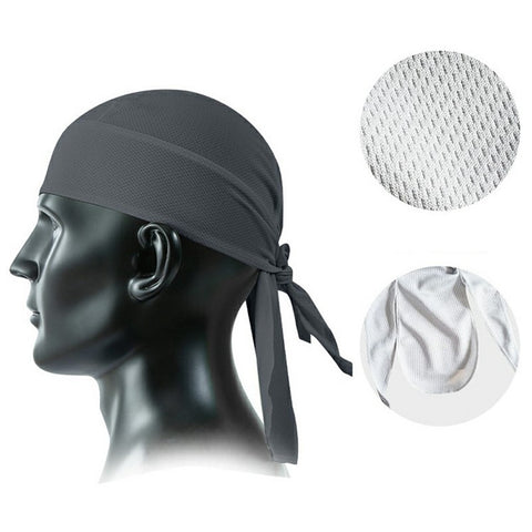 Summer Cycling Cap Helmet Liner Mesh Bandana Sports Hat Breathable Quick Dry Headwear for Outdoor