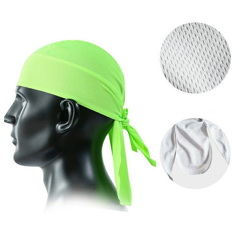Summer Cycling Cap Helmet Liner Mesh Bandana Sports Hat Breathable Quick Dry Headwear for Outdoor