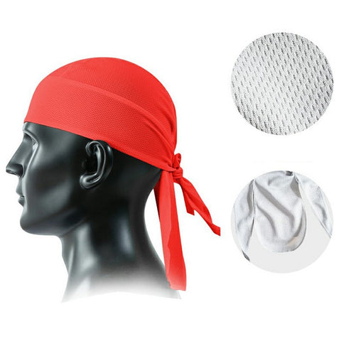Summer Cycling Cap Helmet Liner Mesh Bandana Sports Hat Breathable Quick Dry Headwear for Outdoor