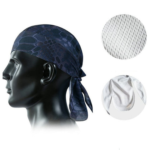 Summer Cycling Cap Helmet Liner Mesh Bandana Sports Hat Breathable Quick Dry Headwear for Outdoor