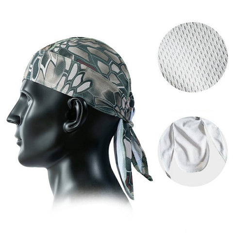 Summer Cycling Cap Helmet Liner Mesh Bandana Sports Hat Breathable Quick Dry Headwear for Outdoor