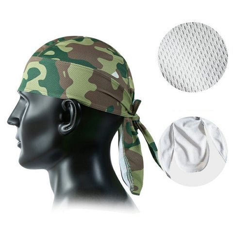 Summer Cycling Cap Helmet Liner Mesh Bandana Sports Hat Breathable Quick Dry Headwear for Outdoor