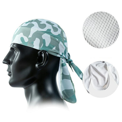 Summer Cycling Cap Helmet Liner Mesh Bandana Sports Hat Breathable Quick Dry Headwear for Outdoor