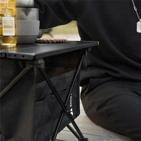 SHINETRIP A292-G0M Portable Foldable Table Outdoor Camping Picnic Aluminum Alloy Table Desk, Size M