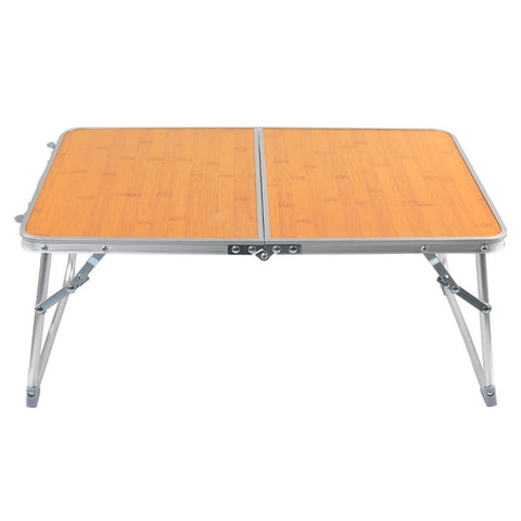 AOTU AT6771 Outdoor Camping Picnic Portable Folding Table MDF Board + Aluminum Alloy Small Table