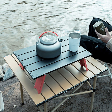 AOTU Outdoor Camping Mini Table Aluminum Alloy Ultra-light Foldable Portable Desk Table