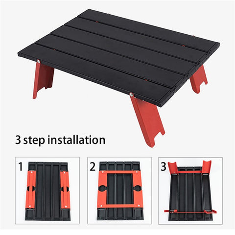 AOTU Outdoor Camping Mini Table Aluminum Alloy Ultra-light Foldable Portable Desk Table