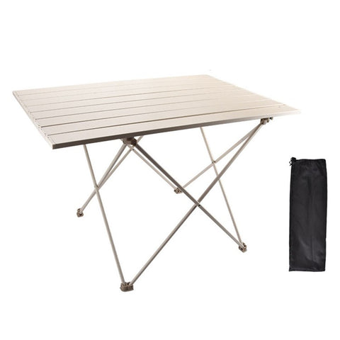 HALIN 56x39x42cm Outdoor Portable Folding Table Aluminum Alloy Camping Picnic BBQ Table, Size M