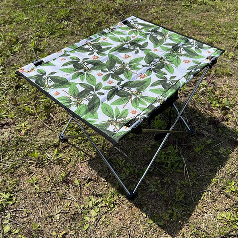 HALIN Portable Folding Camping Table Oxford Cloth Aluminum Alloy Bracket Desk for Garden Picnic BBQ