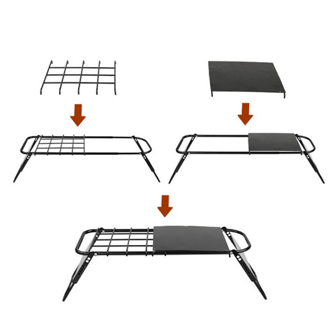 HALIN Retractable Grid Table Portable Mini Stove Rack Bracket Folding Camping Table
