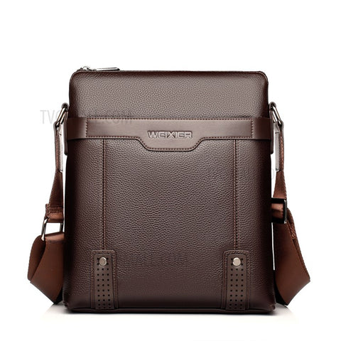 WEIXIER 18067 Multi-pockets Zippered Design PU Leather Crossbody Shoulder Bag