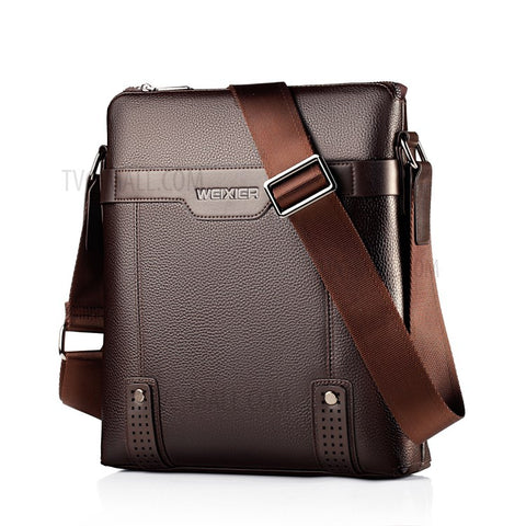 WEIXIER 18067 Multi-pockets Zippered Design PU Leather Crossbody Shoulder Bag