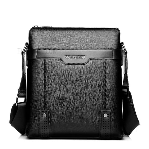 WEIXIER 18067 Multi-pockets Zippered Design PU Leather Crossbody Shoulder Bag