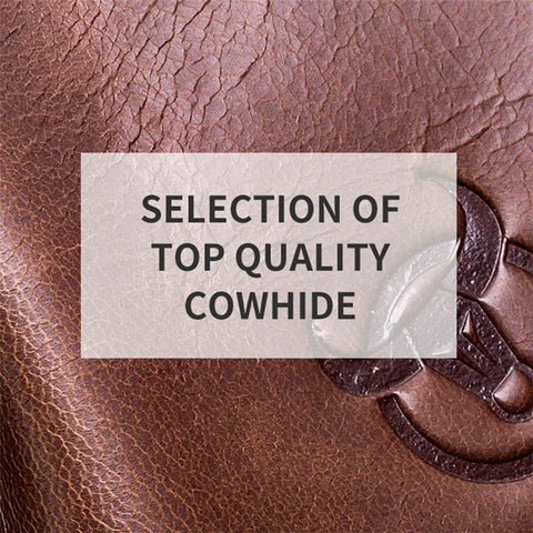 BULLCAPTAIN 400 Men's Crossbody Bag Cowhide Leather Messenger Bag Large Daypack