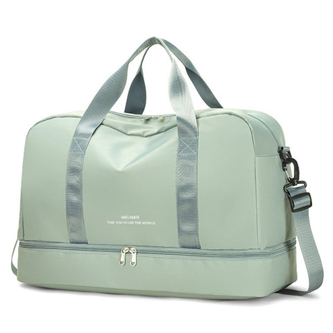 WEIXIER V016 36-55L Carry On Travel Duffle Bag Waterproof Nylon Luggage Handbag