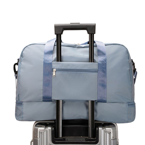 WEIXIER V016 36-55L Carry On Travel Duffle Bag Waterproof Nylon Luggage Handbag