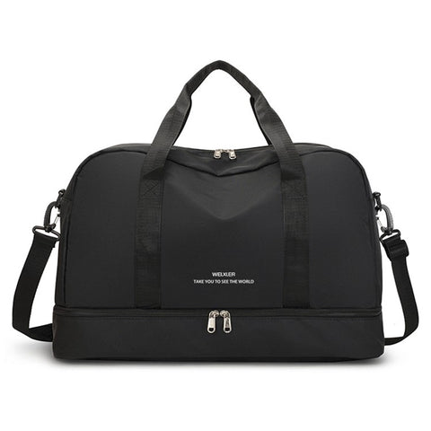 WEIXIER V016 36-55L Carry On Travel Duffle Bag Waterproof Nylon Luggage Handbag
