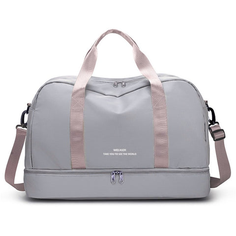 WEIXIER V016 36-55L Carry On Travel Duffle Bag Waterproof Nylon Luggage Handbag