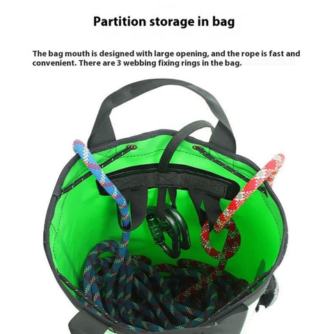 XINDA XD-BAG21 45L Rock Climbing Rope Storage Bag Water Draining Hole Design Hiking Backpack