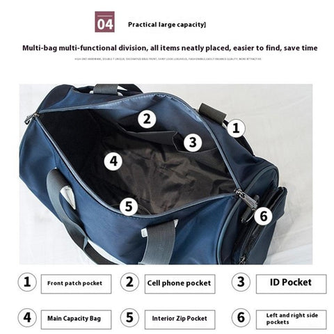 HINDUL Travel Duffel Bag Weekender Overnight Carry On Bag with Shoulder Strap, Size: 30*16*38cm