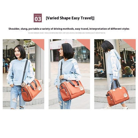 HINDUL Travel Duffel Bag Weekender Overnight Carry On Bag with Shoulder Strap, Size: 30*16*38cm