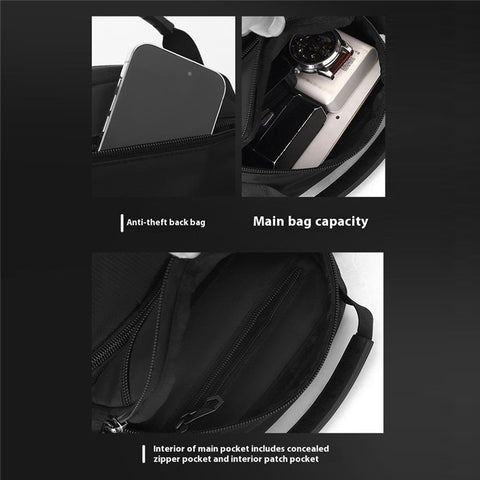 WEPOWER 3023 Men Sport Casual Messenger Bag Nylon Small Crossbody Bag