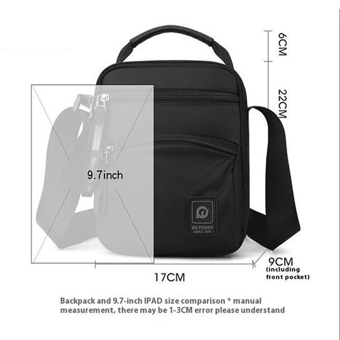 WEPOWER 3023 Men Sport Casual Messenger Bag Nylon Small Crossbody Bag