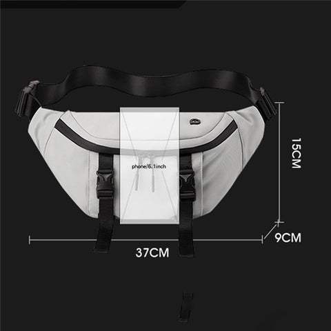 WEPOWER 860 Casual Men Women Chest Bag Waist Pack Nylon Crossbody Bag