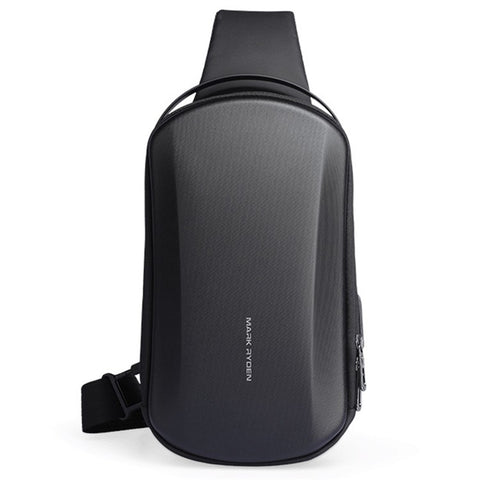 MARK RYDEN MR3991 Men's Chest Bag Hard Shell Crossbody Shoulder Bag with USB Charging Port