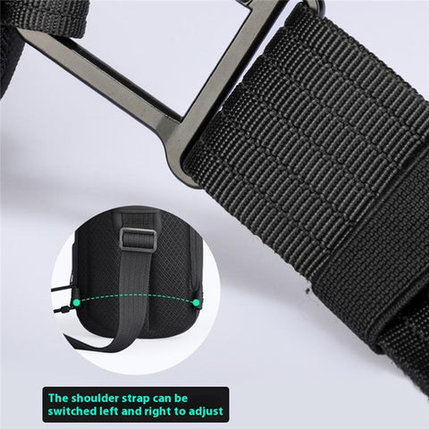 MARK RYDEN MR3991 Men's Chest Bag Hard Shell Crossbody Shoulder Bag with USB Charging Port