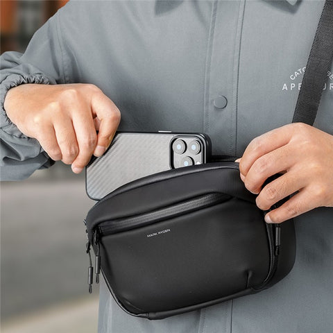 MARK RYDEN MR165 Waterproof Men Single Shoulder Bag Travel Crossbody Bag Built-In Key Holder