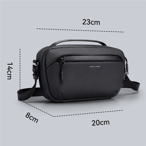 MARK RYDEN MR165 Waterproof Men Single Shoulder Bag Travel Crossbody Bag Built-In Key Holder