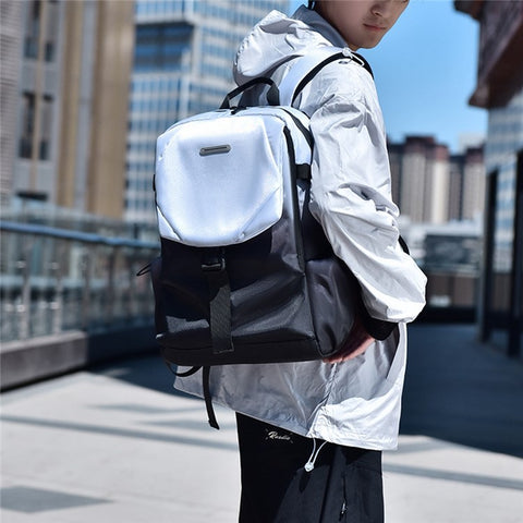 YS3578 Travel Backpack for 15.6-inch Laptop Waterproof Nylon Shoulder Bag with Quick Release Buckle
