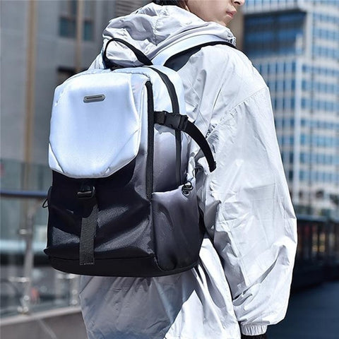 YS3578 Travel Backpack for 15.6-inch Laptop Waterproof Nylon Shoulder Bag with Quick Release Buckl