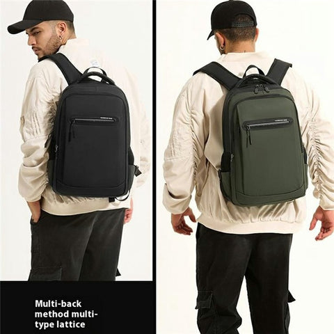 WEPOWER Men Student Travel Casual Backpack Nylon Large Capacity Laptop Storage Daypack