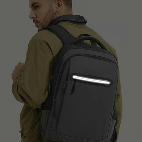 WEPOWER Men Student Travel Casual Backpack Nylon Large Capacity Laptop Storage Daypack