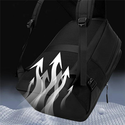 WEPOWER Men Student Travel Casual Backpack Nylon Large Capacity Laptop Storage Daypack