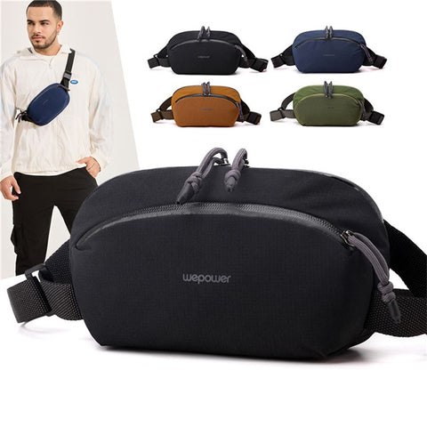 WEPOWER 2203 Waterproof Nylon Multi-Function Chest Bag Men Crossbody Waist Pack
