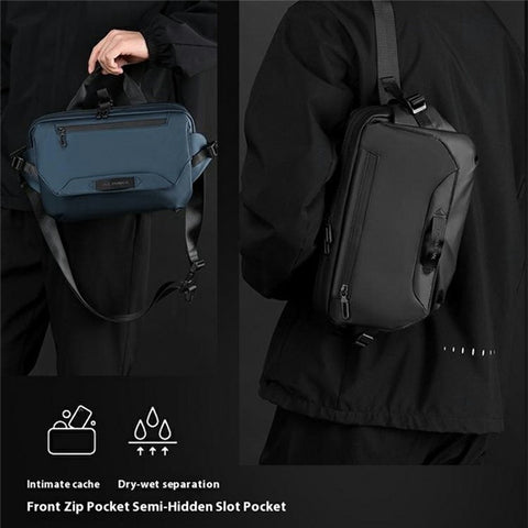 WEPOWER 1100-65 Men Sports Cycling Chest Bag Outdoor Casual Travel Nylon Crossbody Bag