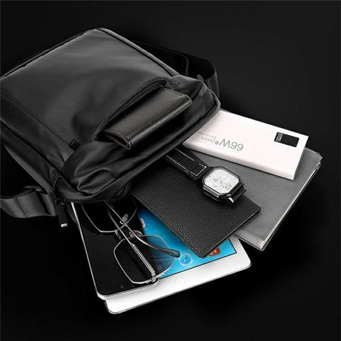 WEPOWER 7685 Travel Commuting Men Crossbody Bag Large Capacity Nylon Single Shoulder Bag