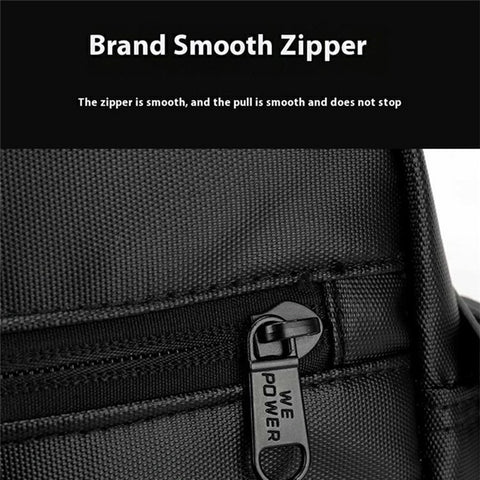 WEPOWER 7685 Travel Commuting Men Crossbody Bag Large Capacity Nylon Single Shoulder Bag