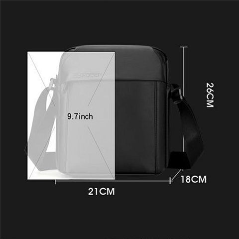 WEPOWER 7685 Travel Commuting Men Crossbody Bag Large Capacity Nylon Single Shoulder Bag