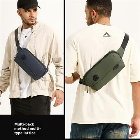 WEPOWER 1315 Stylish Waist Pack Men Crossbody Bag Water Resistant Nylon Chest Bag