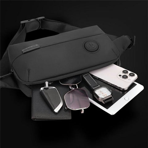 WEPOWER 1315 Stylish Waist Pack Men Crossbody Bag Water Resistant Nylon Chest Bag