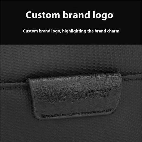 WEPOWER 1315 Stylish Waist Pack Men Crossbody Bag Water Resistant Nylon Chest Bag